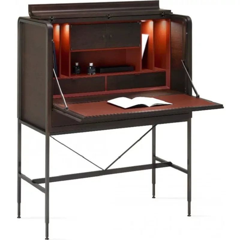 

Furniture Modern Minimalist Solid Wood Folding Desk Writing Desk Dresser