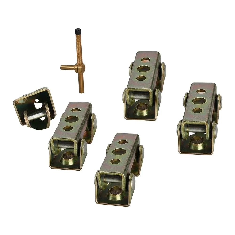 4 Stainless Steel for v Groove Welding Clamps Adjustable for Metalworking Tasks Including Spot Welding and Component Alignment