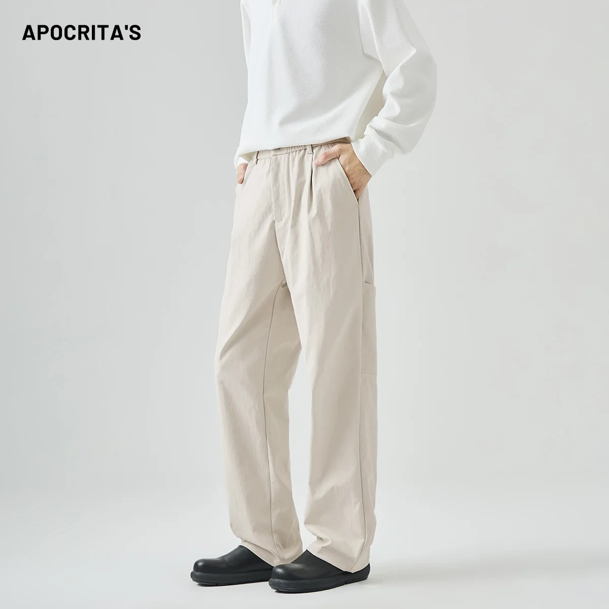 

Men's Spor Casual Pants Straight Leg Loose Fit Autumn Trendy Versatile Comfortable Long Trousers for Young Men