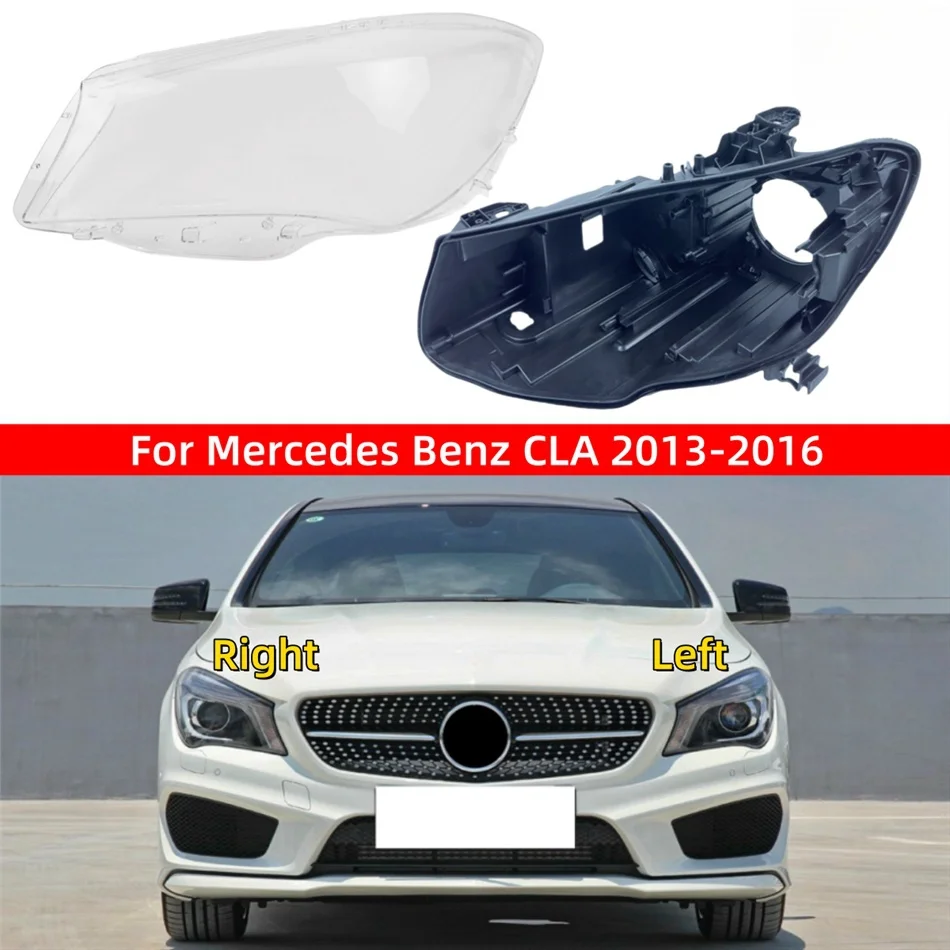 

For Mercedes Benz CLA W117 2013 2014 2015 2016 Car Interior Spare Parts Front Headlight Cover Car Lights Bases