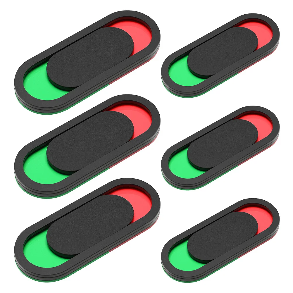 

6pcs Acrylic Commercial Store Self-Adhesive Slide Door Indicator For Bathroom Office Hotel Dormitory Washroom Sign Restroom Door