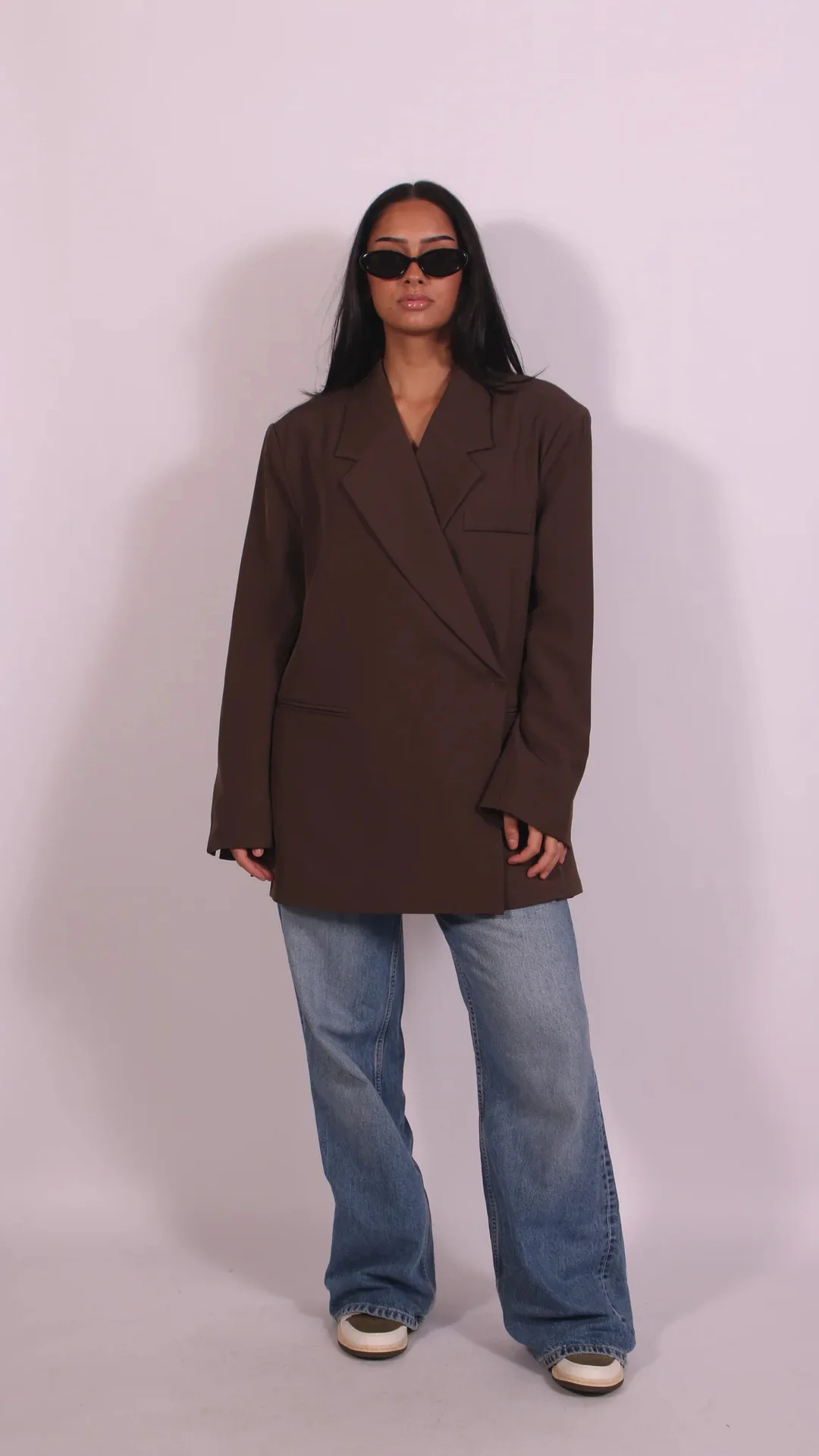 Dames losse blazer pak effen casual reverskraag éénknoops jas hoge taille shorts 2026 zomer herfst formele nieuwe outfits - afbeelding 1