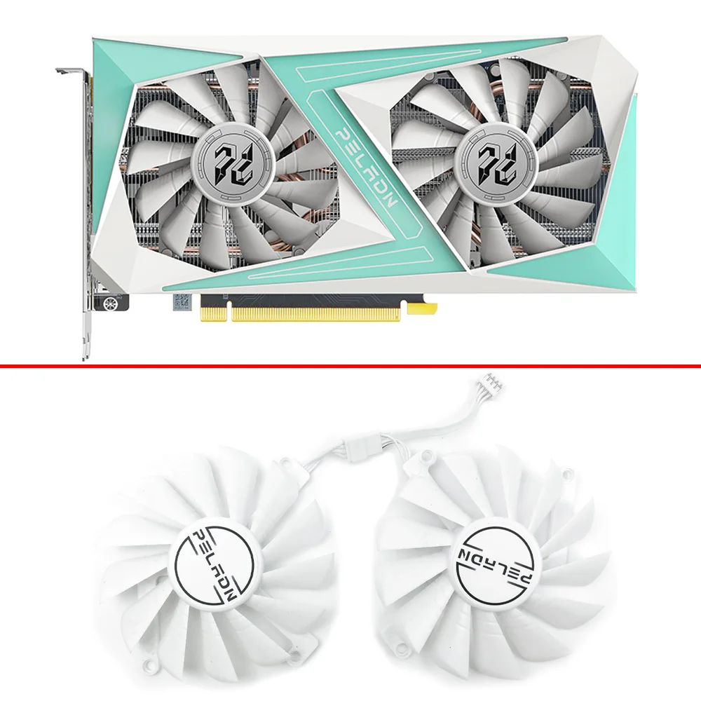 

Cooling Fan 2PCS 85MM 4PIN RTX2060 RX5500XT GPU FAN For PELADN RTX2060 2060 super RX5500 XT video Card Fan