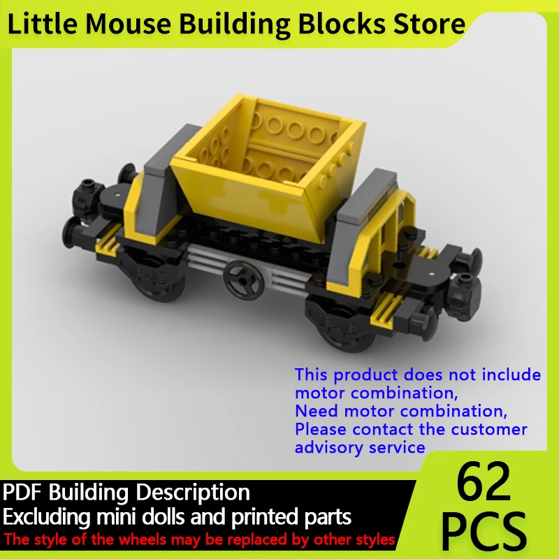 

City Car Model MOC Building Bricks Side Dumping Hopper Wagon Modular Technology Gifts Holiday Assemble Children Toys Suit