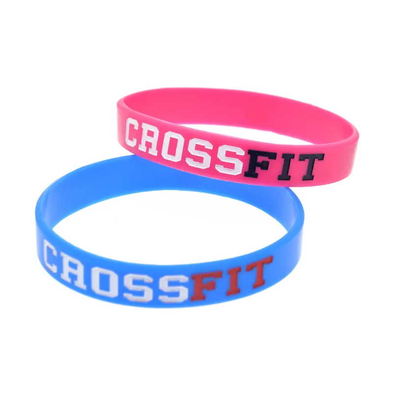 50 Stück, 1/2 Zoll breites Silikonarmband für Crossfit, als Sportgeschenk, Gummiarmband, Erwachsenengröße, 4 Farben. – Detail 7