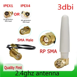 Eoth 2,4g antenne 3dbi sma männlich weiblich wlan wifi 2,4 ghz antenne ipx ipex 1 4 mhf4 pigtail verlängerung kabel router antenne