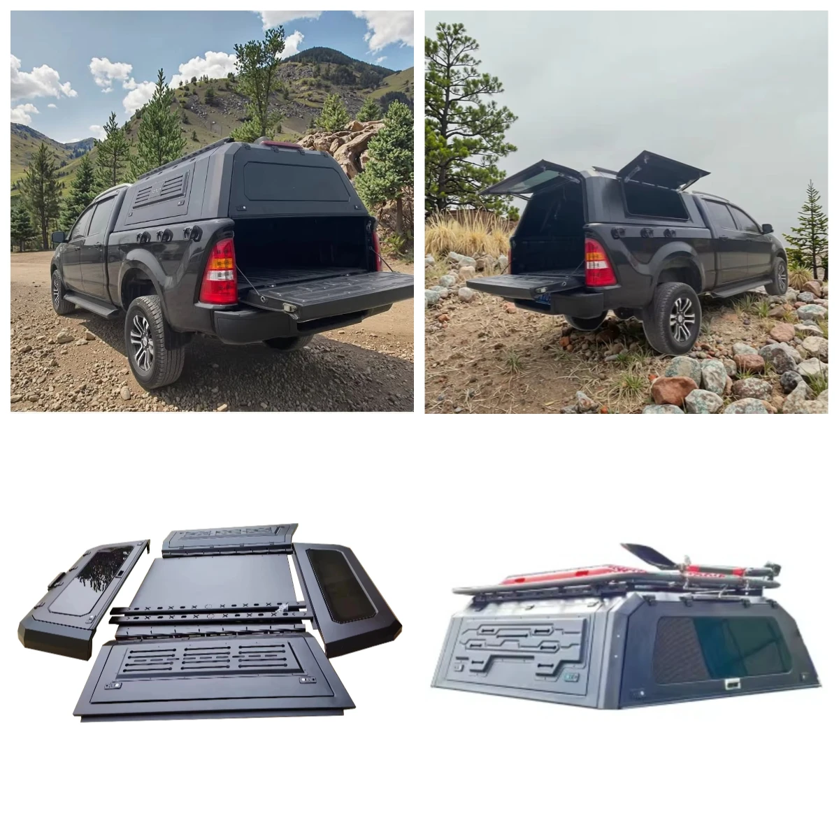 

Foton / V9 / Mars Series Waterproof Truck Top Cover, High-Quality Aluminum Alloy Foldable Off-Road Pickup Hardtop Cargo Canopy