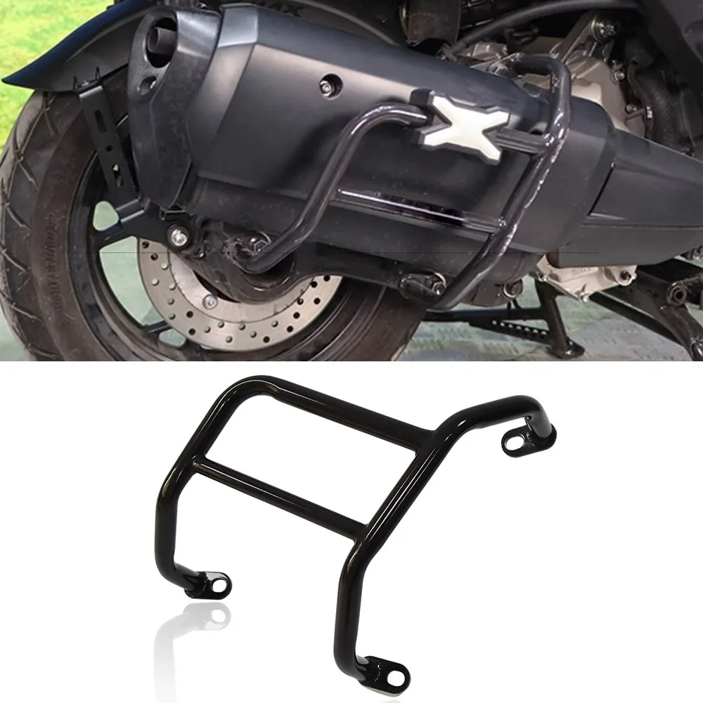 For XMAX 300 exhaust bar Exhaust bumper exhaust pipe anti-fall anti-collision modification accessories for Yamaha XMAX300 2023