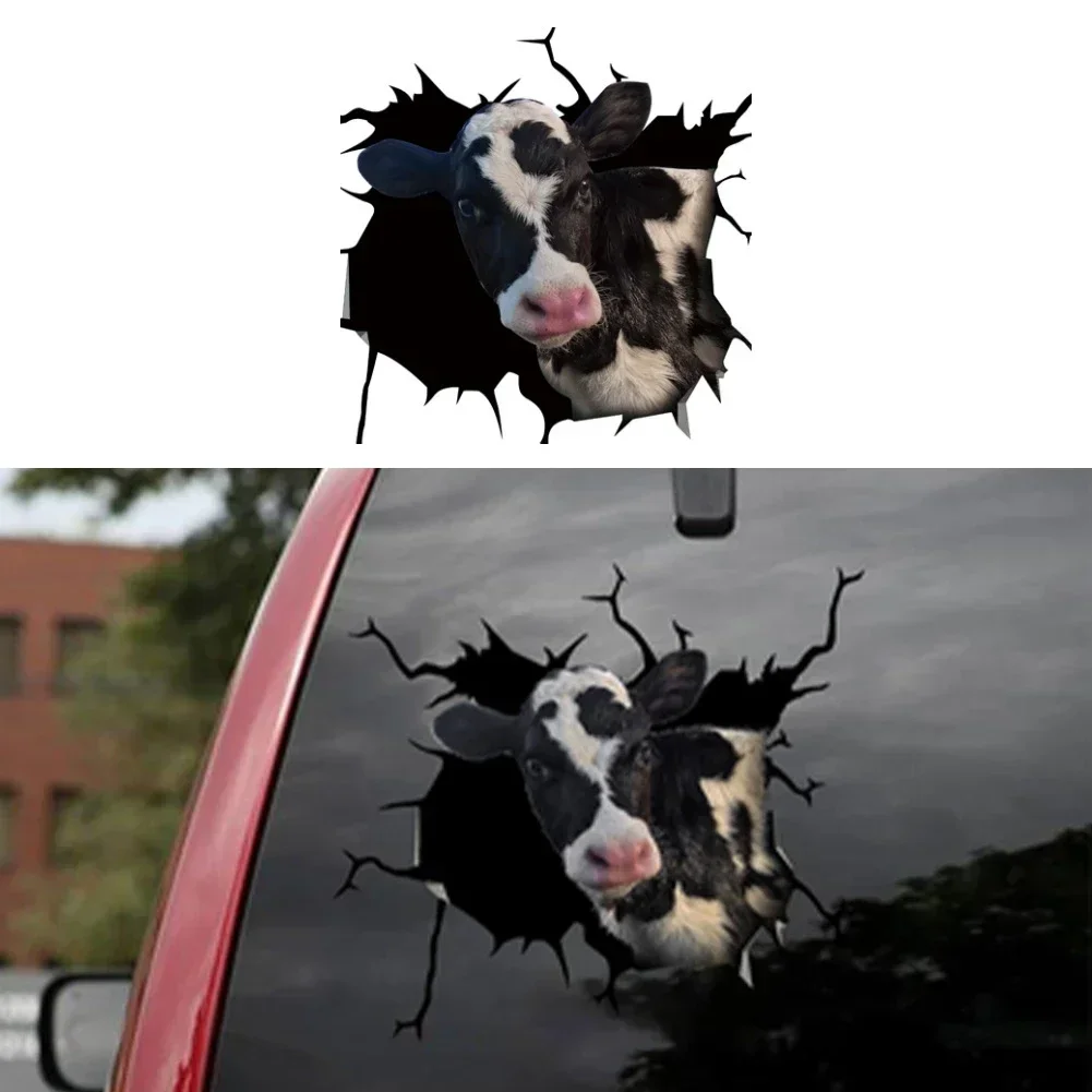 Car 3D Creativity Stickers Cute Animal DIY Window Simulation Sticker PVC Waterproof Scratch Occlude Decal Home Auto Decoration