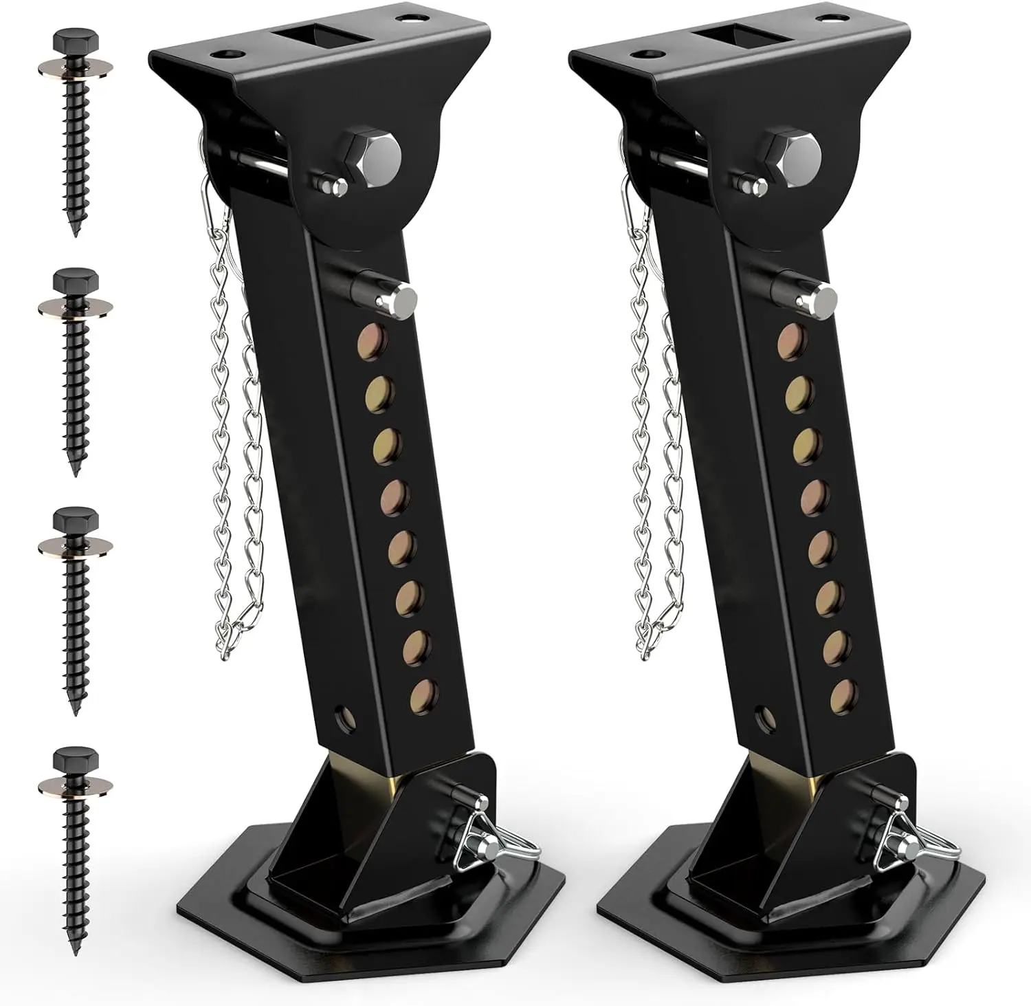 

Комплект из 2 стабилизирующих опор для автодомов и прицепов, регулируемые 12-18 дюймов, выдвижные опоры с нагрузкой до 450 кг на каждую