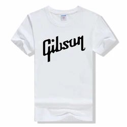 men tshirt brand Gibson T Shirts Men Music Rock Man t shirt Short Sleeve T-Shirt fashion Hip Hop Mens Tee Shirt Tops