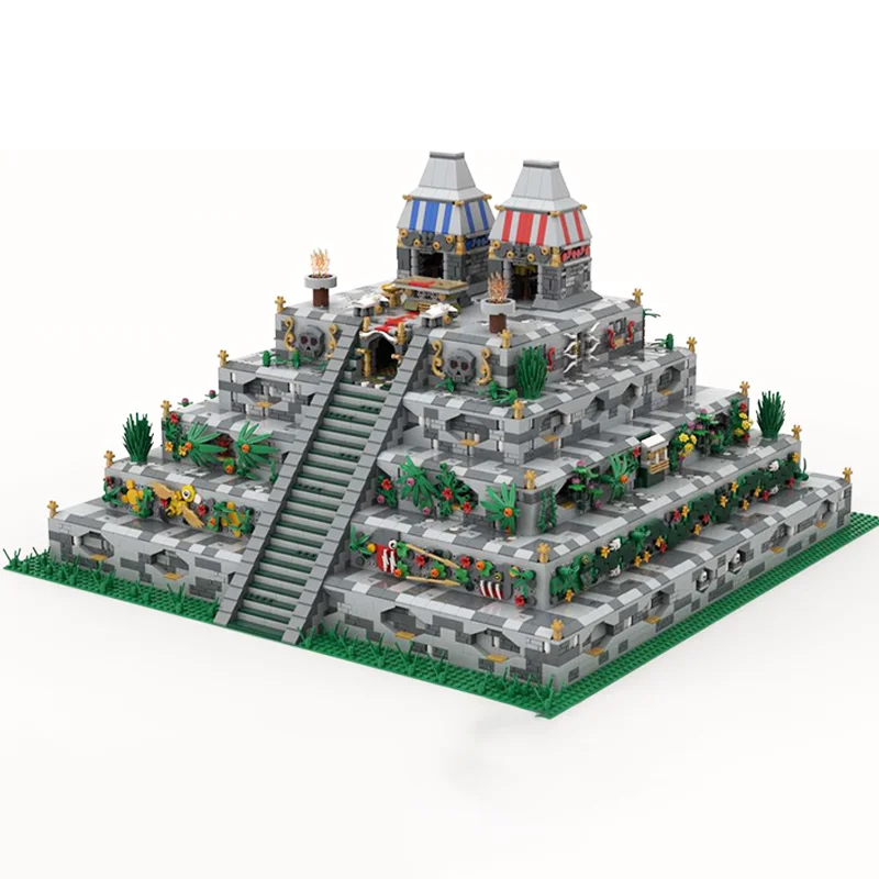 8056 قطعة MOC ازتيك الهرم مدينة الغابة نموذج اللبنات لعبة العمارة تجميع DIY بها بنفسك هدايا عيد الميلاد فكرة عيد ميلاد الاطفال #6