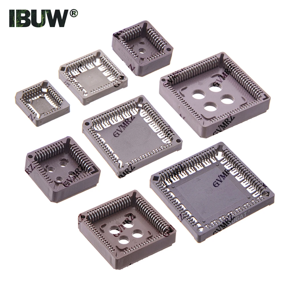PLCC IC Socket Assortment PLCC32/44/68/84 Through Hole & SMD PCB Mount Adapter Kit Component