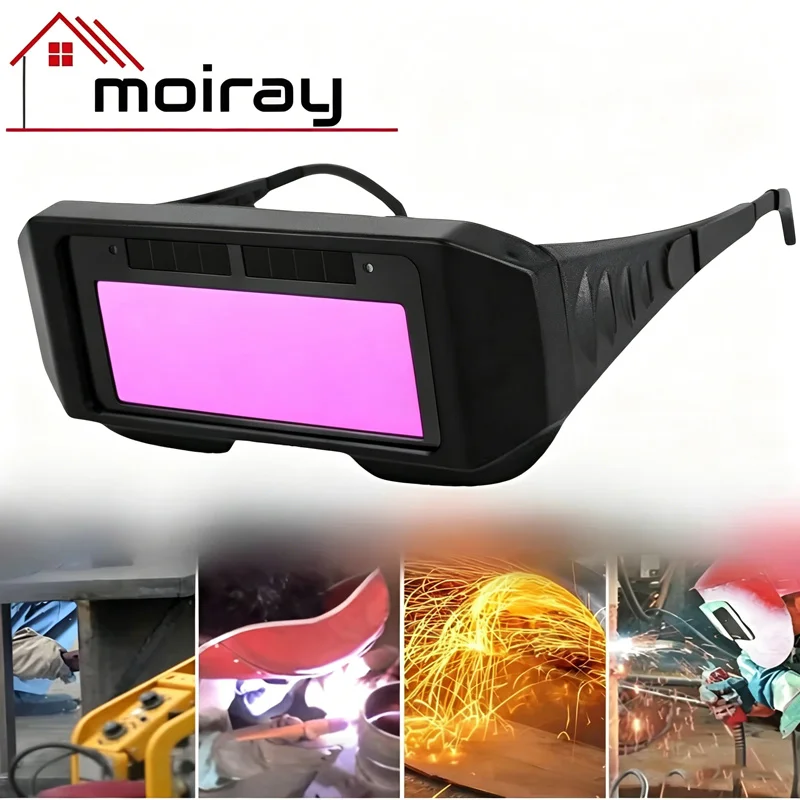 Automatisch dimmbare Schweißbrille, Lichtwechsel, automatische Verdunkelung, Anti-Augen-Schutzbrille für Schweißmasken, Brillenzubehör