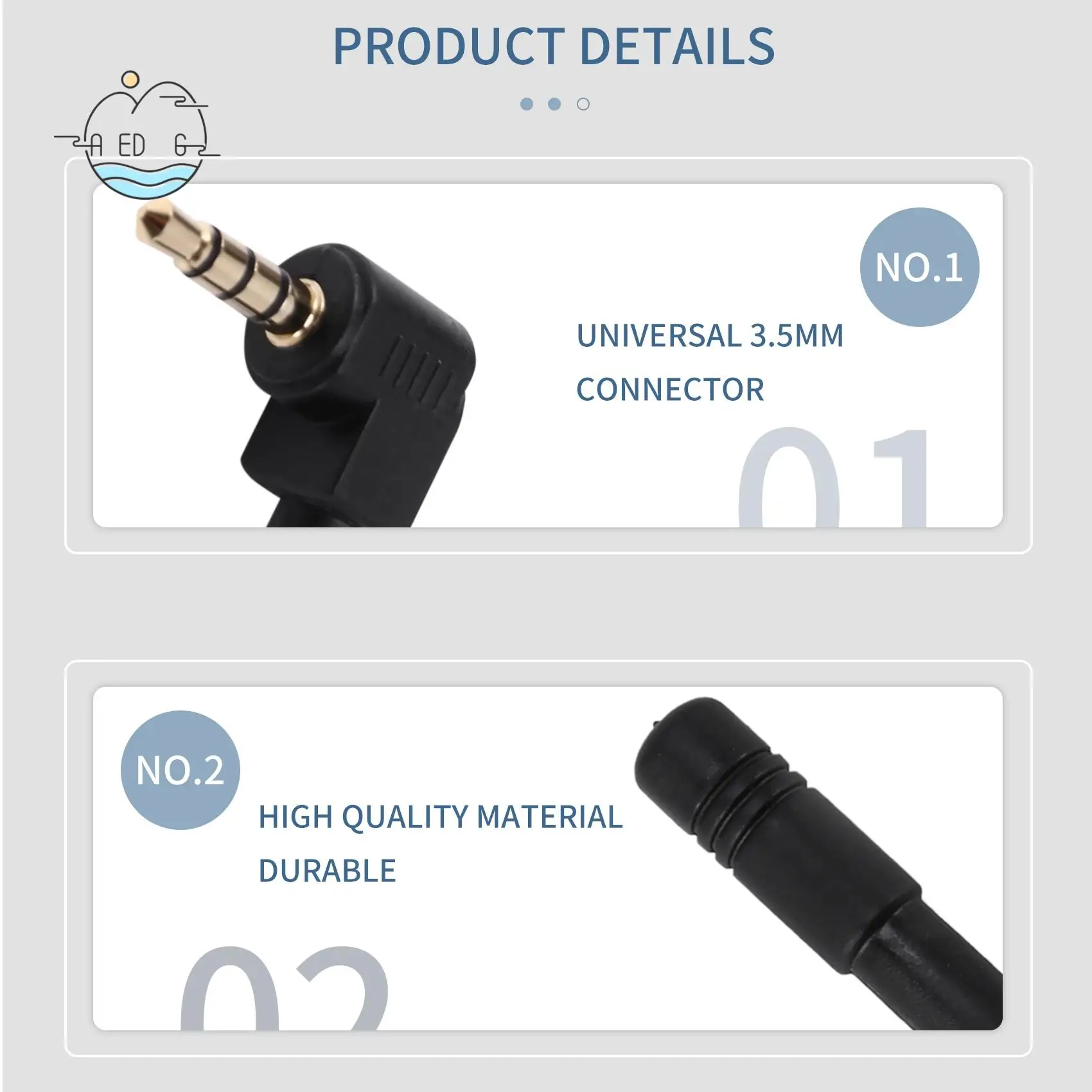 

AED6-Mini Speaker Universal 3.5Mm Radio Outdoor Audio Antenna Headphone Hole External Antenna 3.5Mm