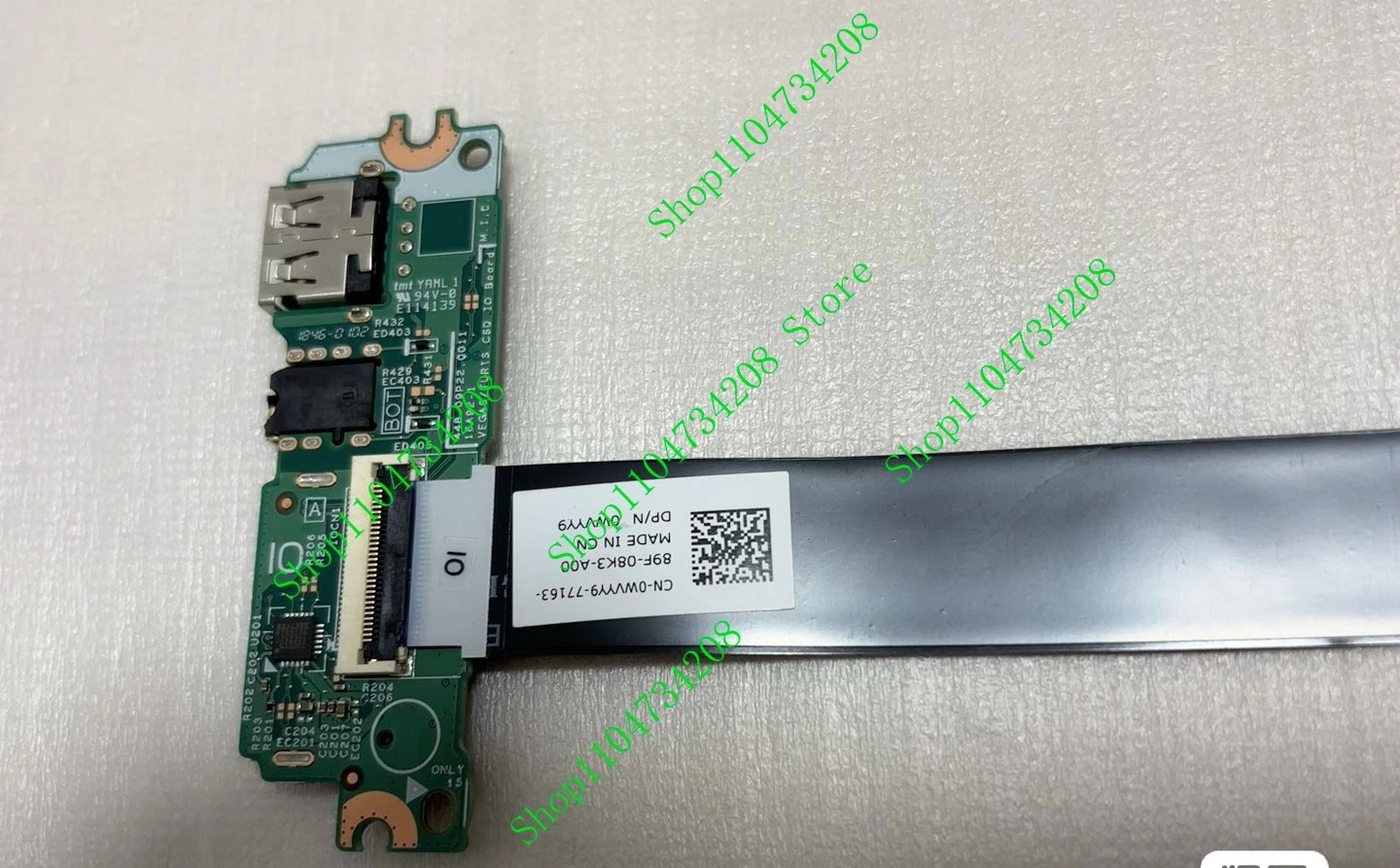 DB 0WVYY9 DELL Inspiron 3468 3467 3567 3568 노트북 USB 오디오 보드 (케이블 포함) 16A07-1 고품질