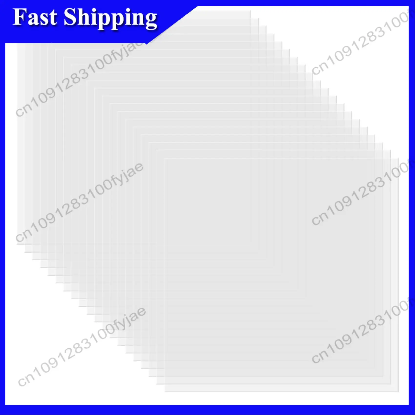 -X07A 20Pcs Clear Mylar Stencil Sheets 12 Inch Blank Stencil Material Sheets,For Compatible & Silhouette Cutting