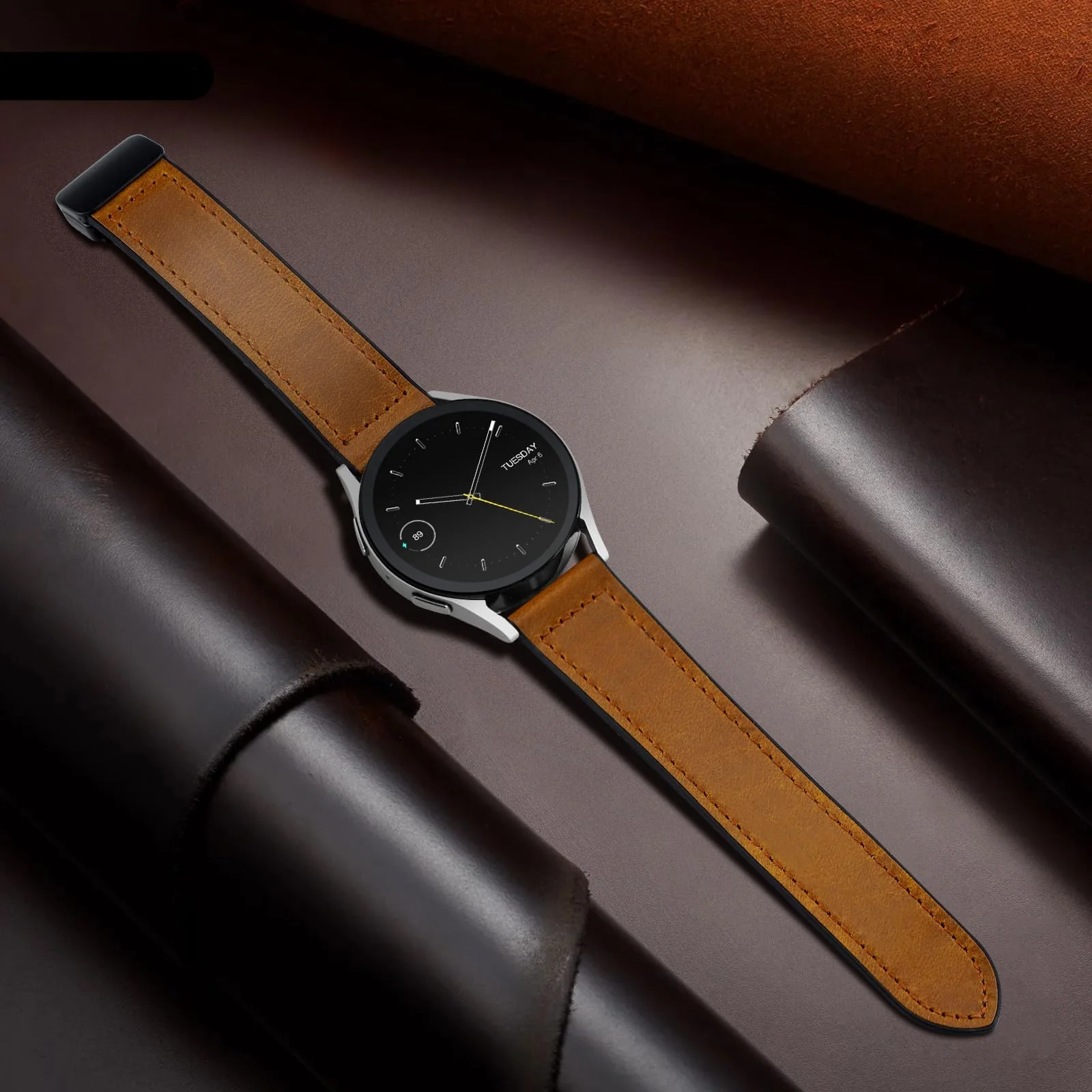 Magnetic Leather Strap For Samsung Galaxy Watch 7 6 4 5 pro 40mm 44mm 45mm 42/46mm bracelet for Galaxy Watch 6 Classic 43mm/47mm