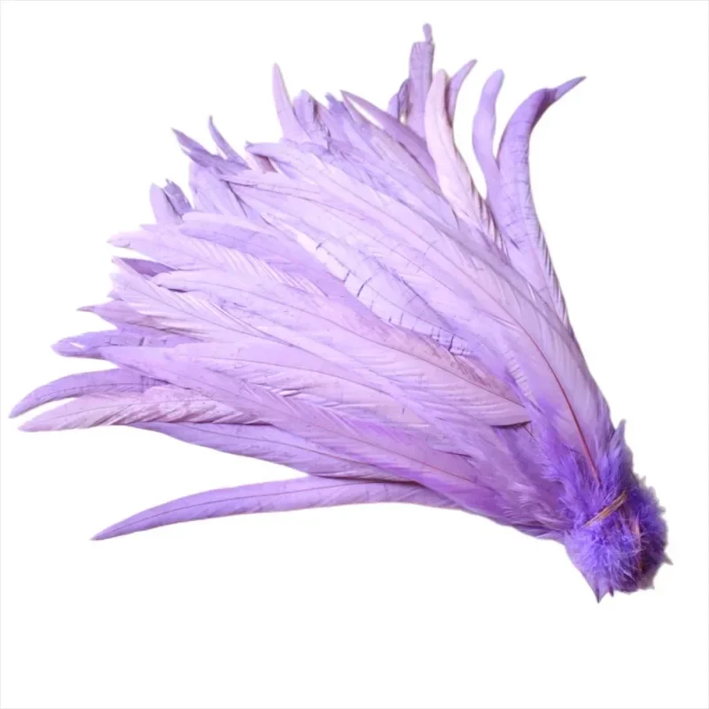 Wholesale 100Pcs/Lot All Sizes Colored Rooster Feathers for Crafts Fly Tying Materials Long Pheasant Carnival Wedding Decoration