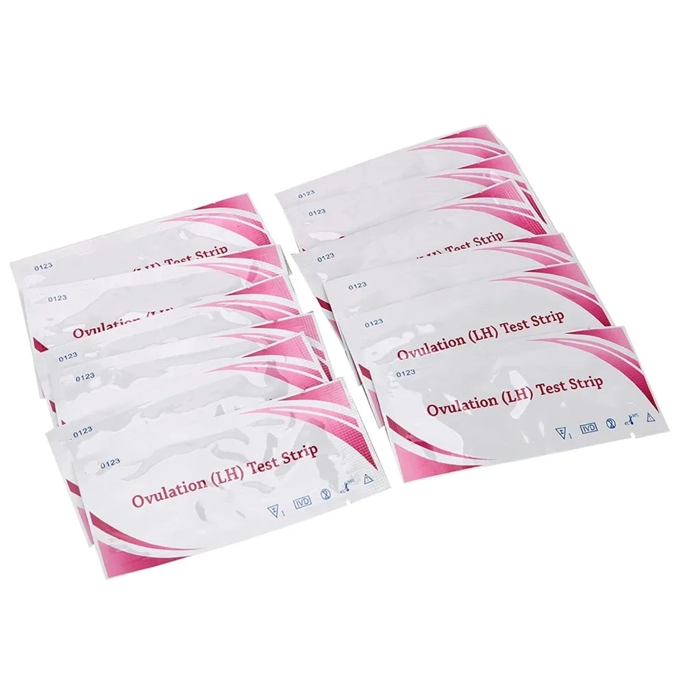 LH Ovulation Test Strips 50PCS Fertility Testing Paper Over 99% Accuracy Pregnancy Urine Measuring Kit Self-check LH Test Stick