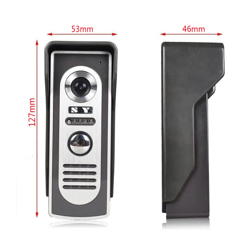 High Definition LCD Screen Intercom Home Smart Wired WIFI Doorbell Night Version Waterproof Camera Doorbell Wireles Doorbell