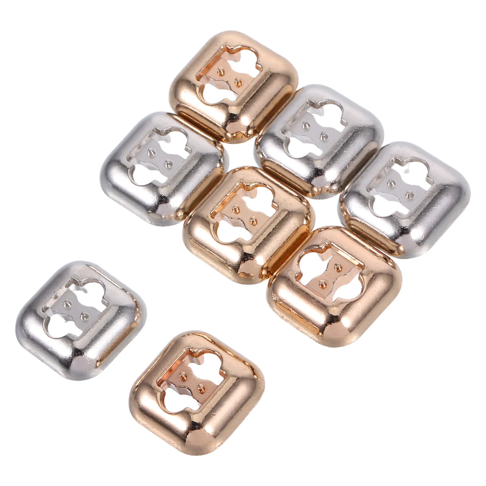

8Pcs No-Tie Shoe Buckle Clips Zinc Alloy Shoelace Locks for Sneakers Lace-Free Solution Shoe Accessories for Kids and