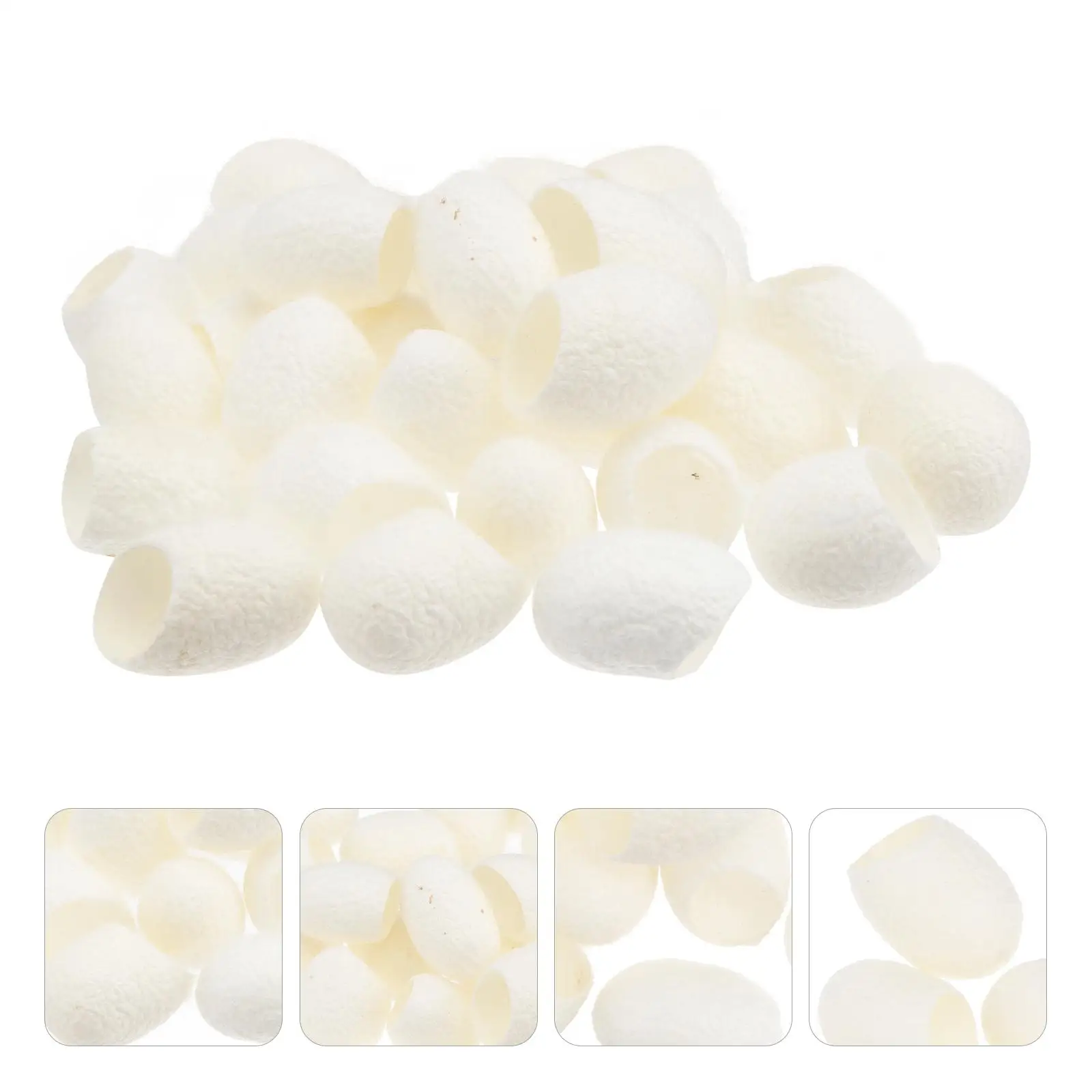 100 Pcs Scrub Organic Cotton Balls Green Tea Deep Cleanse Makeup Remover Cleaning Silk