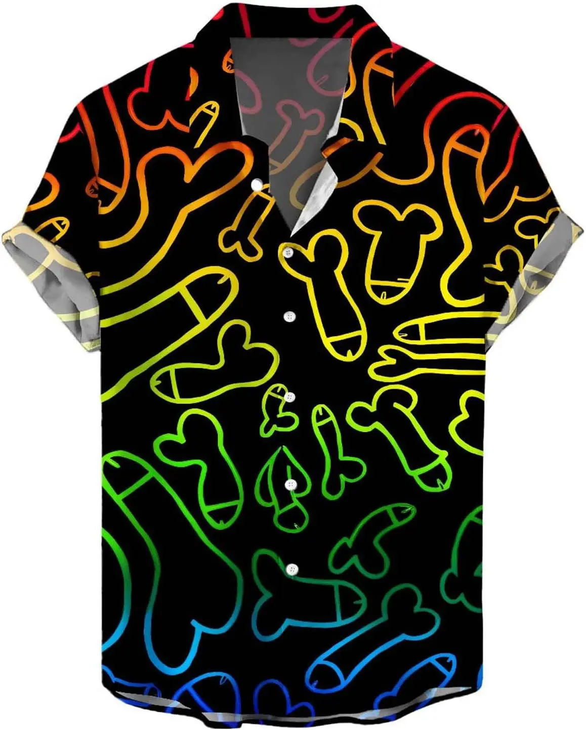 

Mens Checked Shirt Short Sleeve Casual Men's Loose Lapel 3d Print Button shirts clothing tops Oversized shirt