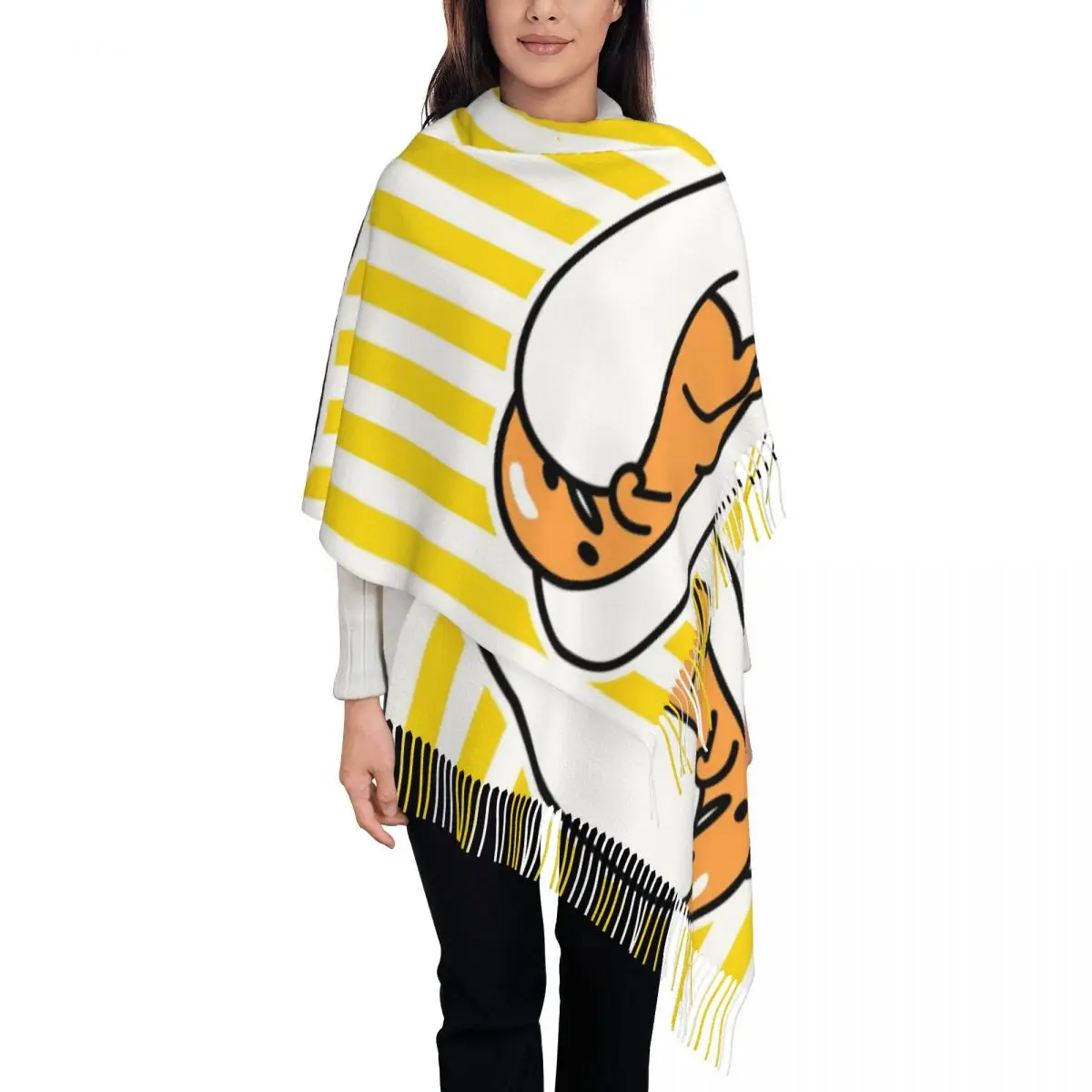 

Custom Print Anime Gudetama Cartoon Scarf Men Women Winter Warm Scarves Shawls Wraps