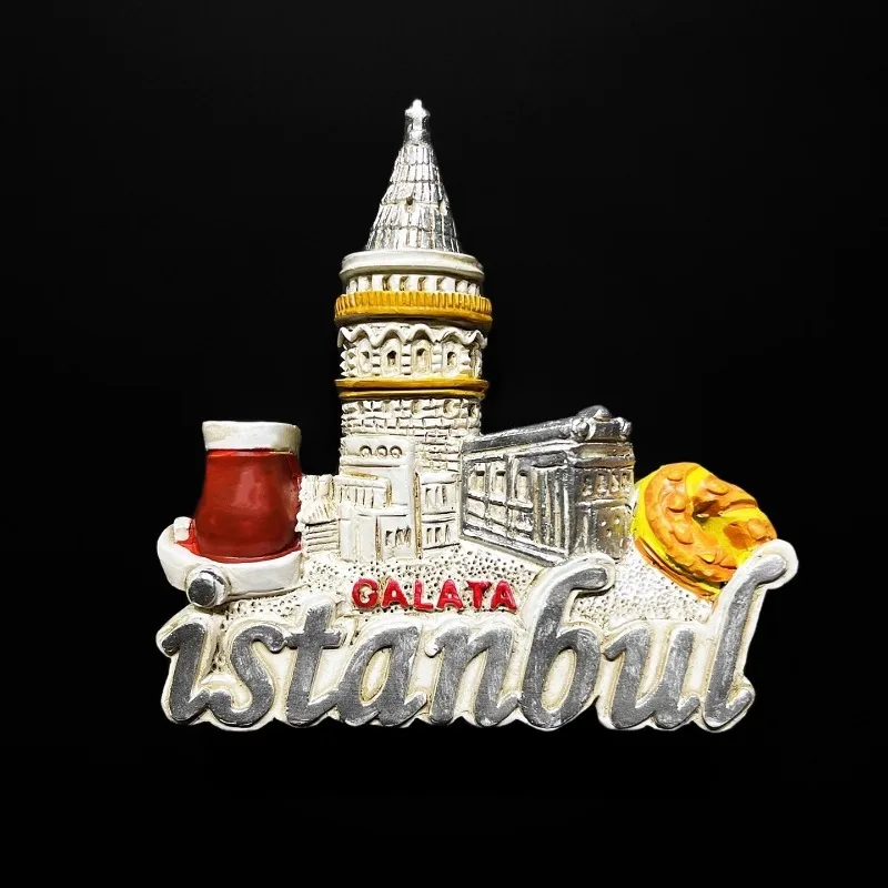 تركيا ملصقات الثلاجة الهدايا التذكارية السفر ديكور المنزل اسطنبول قالاتا مغناطيس الثلاجة هدايا الزفاف #3