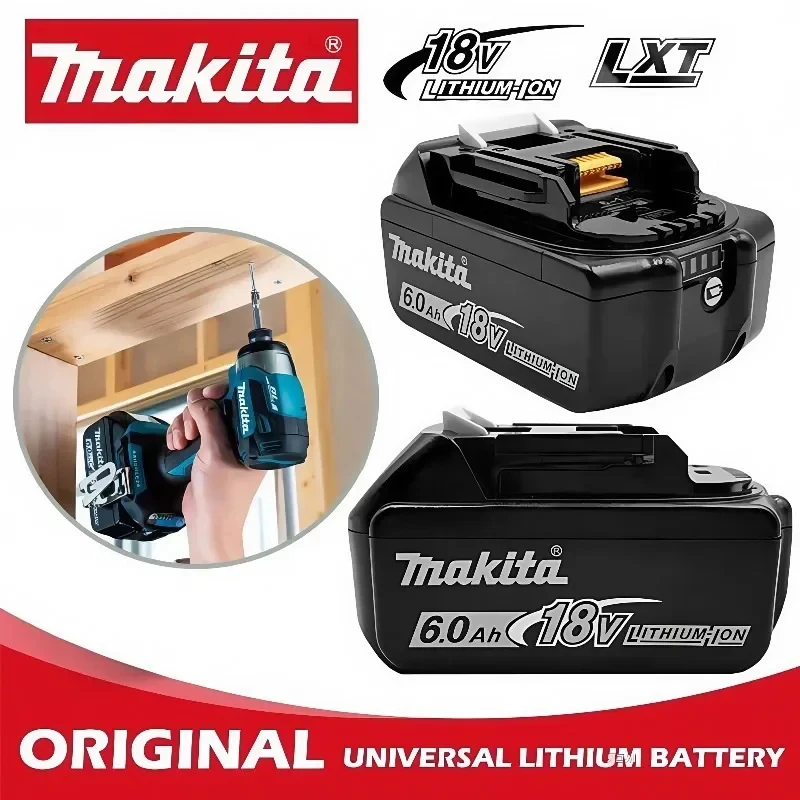 Makita 18V 6.0 Rechargeable Lithium-Ion Battery Compatible With Electric Drill Angle Grinder Electric Wrench and Electric Tool B