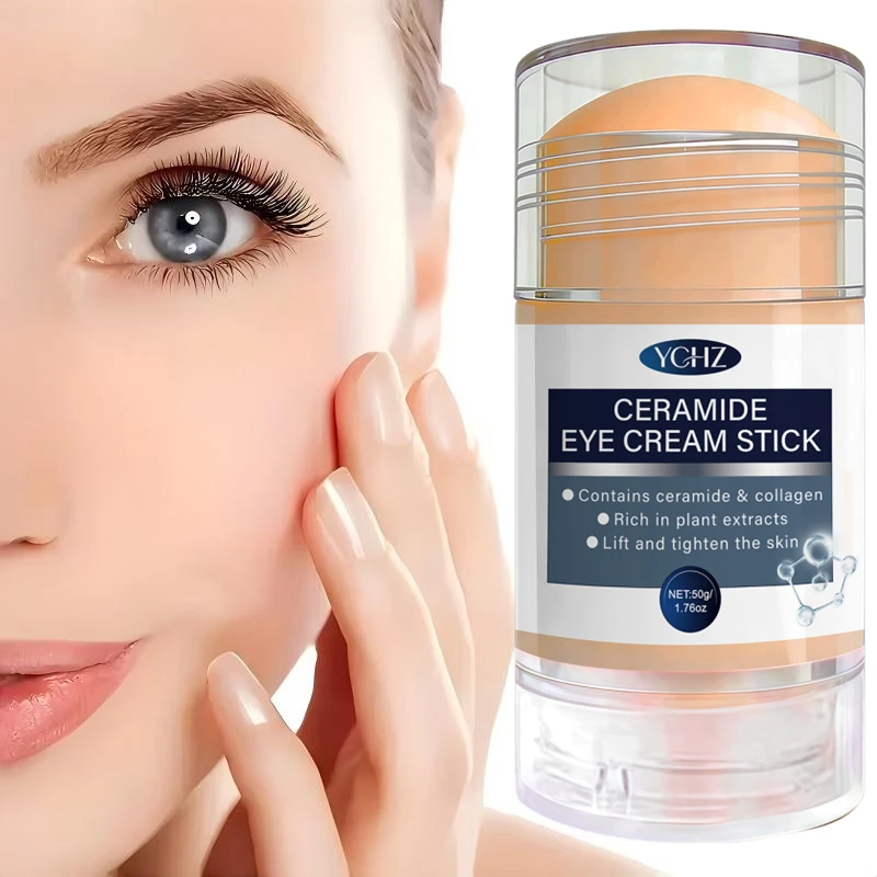 50g Ceramide Firming Eye Cream Stick, Moisturizes the Eye Area, Instantly Tightens, Suitable for the Face, Neck, and Eye Area, and Is Effective in Reducing the Appearance of Wrinkles, Dark Circles, and Bags Under the E