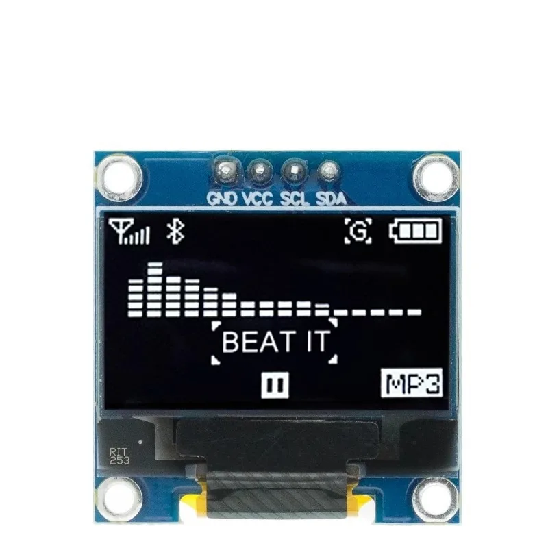 0.96 Inch Dual Color OLED Display Module IIC Communication For 51 Microcontroller-10pcs