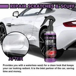 3 In 1 Car Ceramic Coating Spray Auto Nano Ceramic Coating Car Exterior Scratch Restorer Ceramic Spray Coating