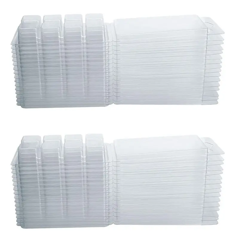 

Контейнеры для восковых заготовок ABXF - 8-секционные прозрачные пластиковые формы для восковых заготовок - 50 упаковок кубиков-раскладушек для восковых заготовок и тарталеток