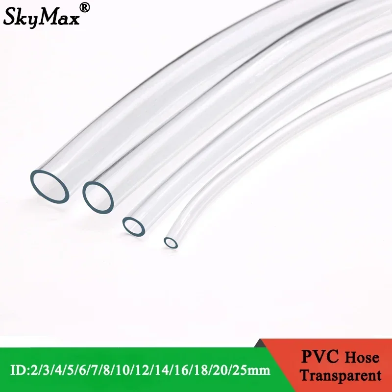 1M/3M Transparent PVC Plastic Soft Hoses High Quality Water pump Flexible Tube 2 3 4 5 6 8 10 12 14 16 18 20 25mm Inner Diamete