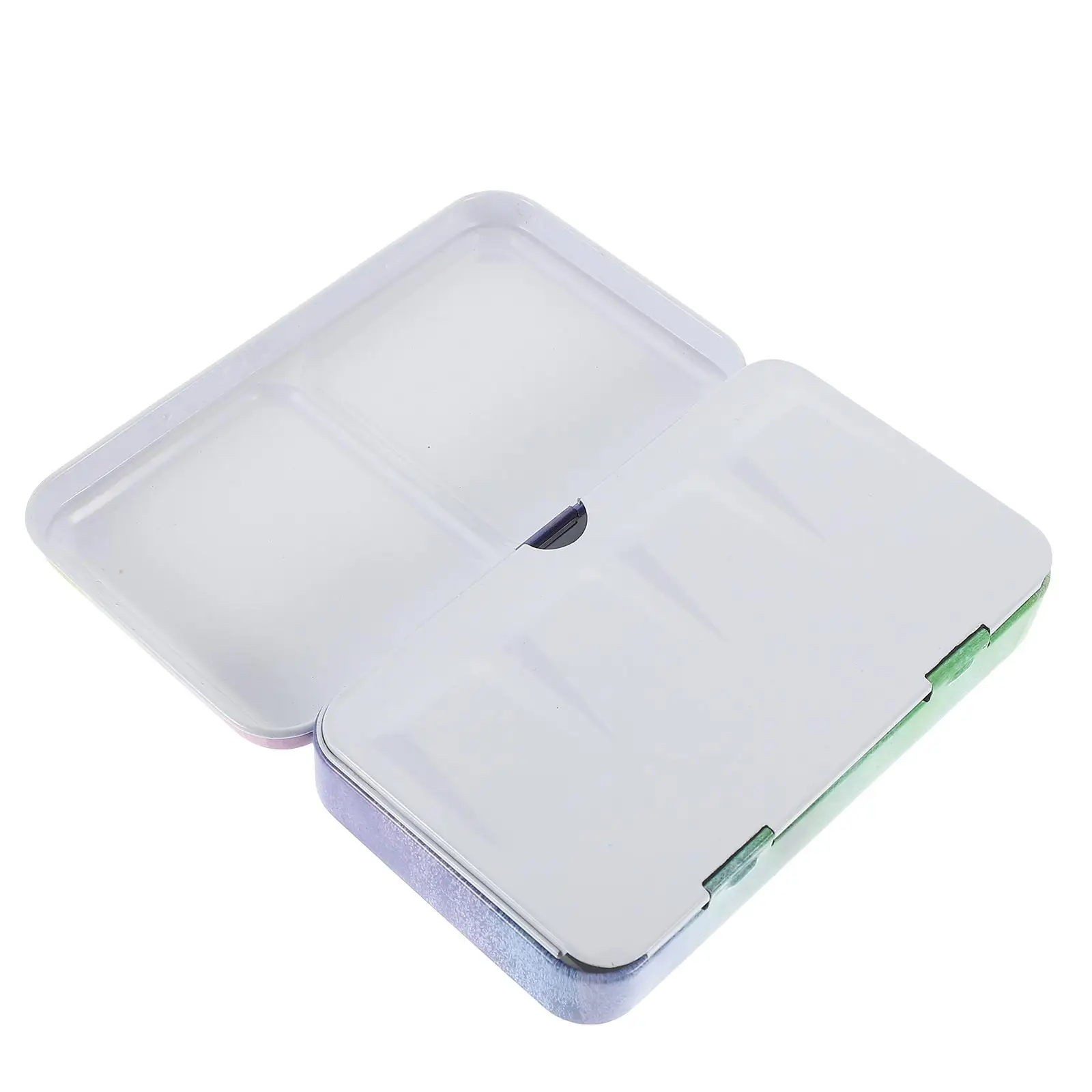 

Empty Watercolor Palette 12x3.2ML Christmas Pink Yellow Tin Case Portable Paint Mixing Tray DIY Pigment Box Supplies