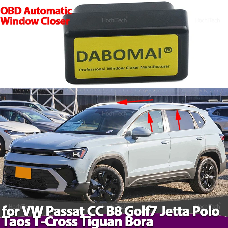 Dispositivo para Cerrar Ventanas de Automóvil Volkswagen VW Passat CC B8 Golf7 Jetta Polo Taos T-Cross Tiguan Bora, Módulo de Apertura y Cierre