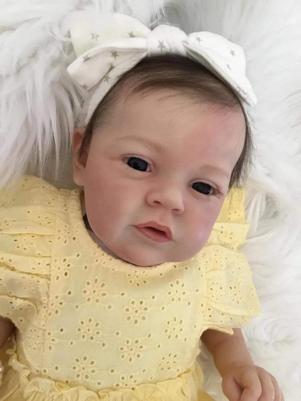 

20inch Bebe Reborn Doll Mary Ann Lifelike Soft Touch Cuddly Body Doll Handmade Lifelike 3D Skin with Genesis Paint Visible Veins