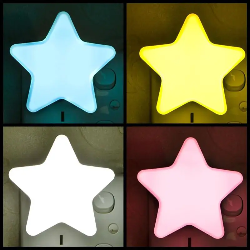 Star Night Lamp Light For Home Decoration Bedroom Bedside Baby Room Living Room Corridor Wedding LED Night Lights EU/US Plug