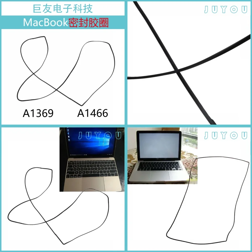 

Уплотнительное резиновое кольцо для MacBook Air A1369 A1466 13 дюймов, запасная часть для ноутбука, совместимая с Apple MacBook Air 2010 года