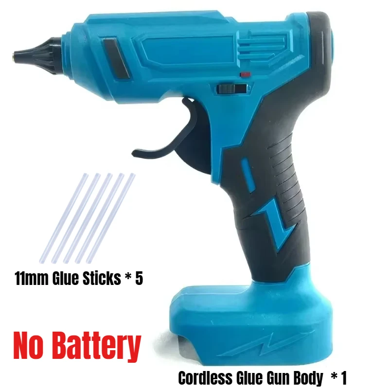 Battery Silicone Gun for Makita 18V Portable Rechargeable Cordless Hot Glue Gun Use 11mm Glue Sticks DIY ,Electronic repair Tool