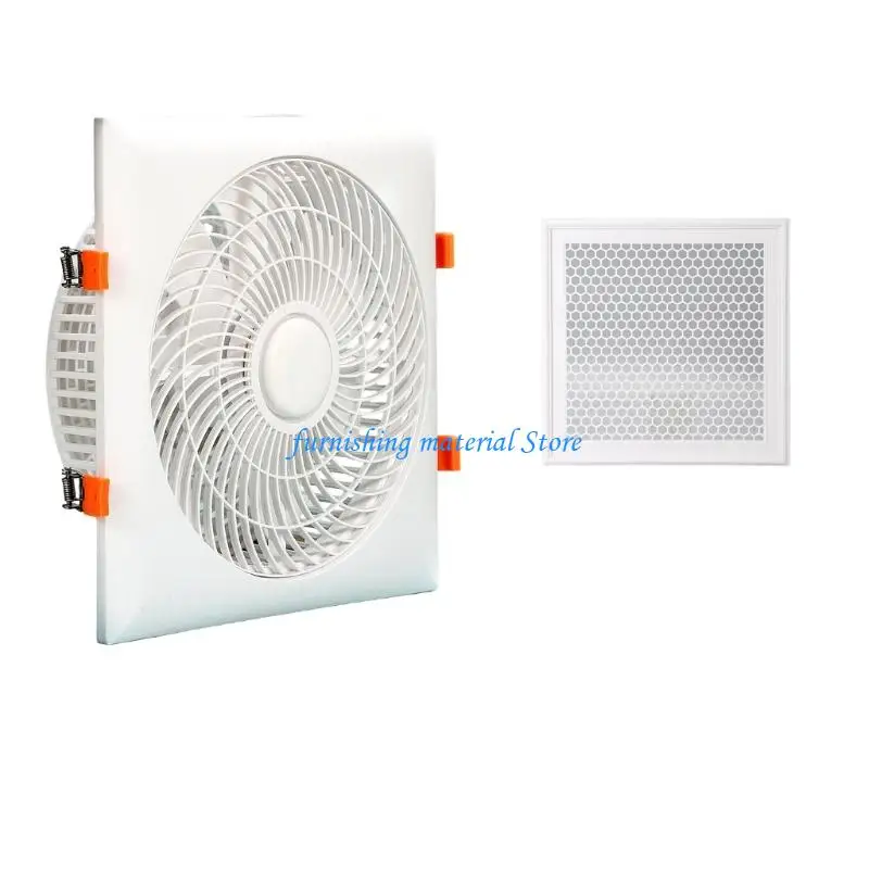 Y5GD Square Panel Ceiling Ventilation Fan with Remote Handset for Kitchens