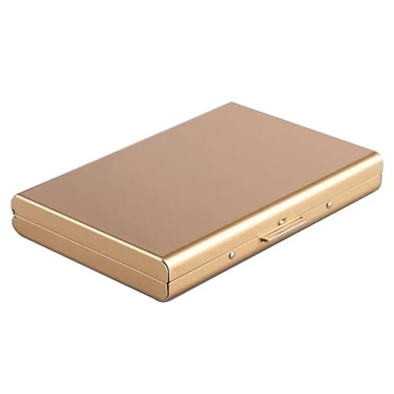 Metal Bank Card Holder Case ID Credit Cards Organizer Holder Box Portable Bus Business Cards Storage Box FRID STOP