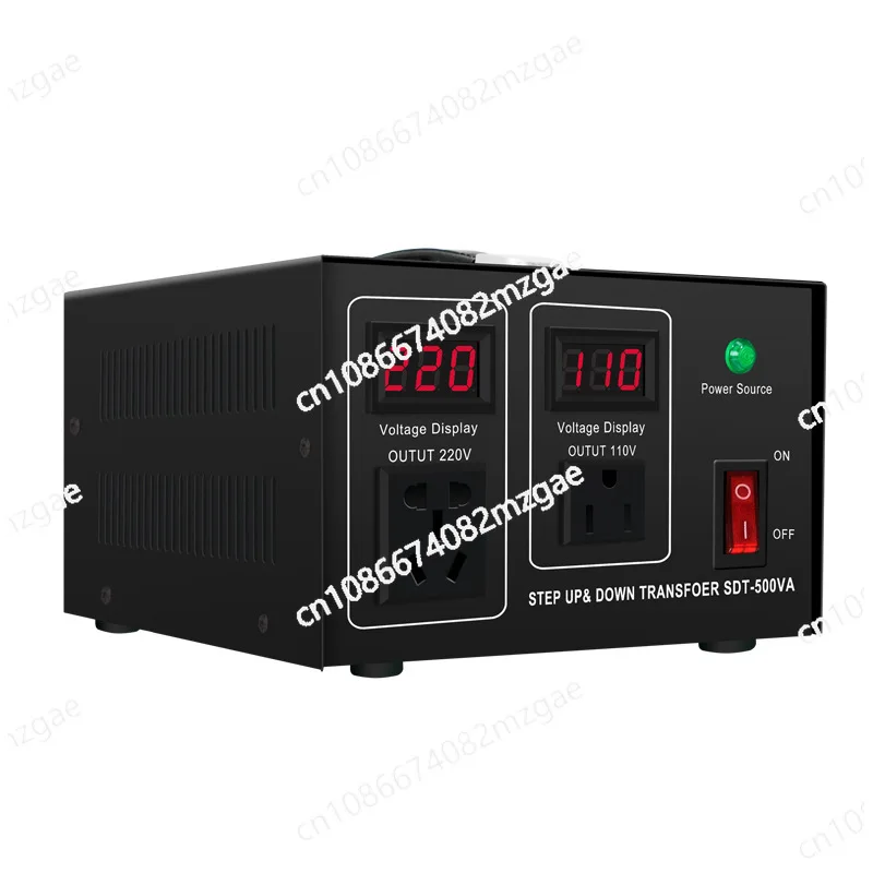 Power Transformer 110V to 220V Step Up Down Voltage Converter, AC Voltage Regulator for International Travel and Appliances