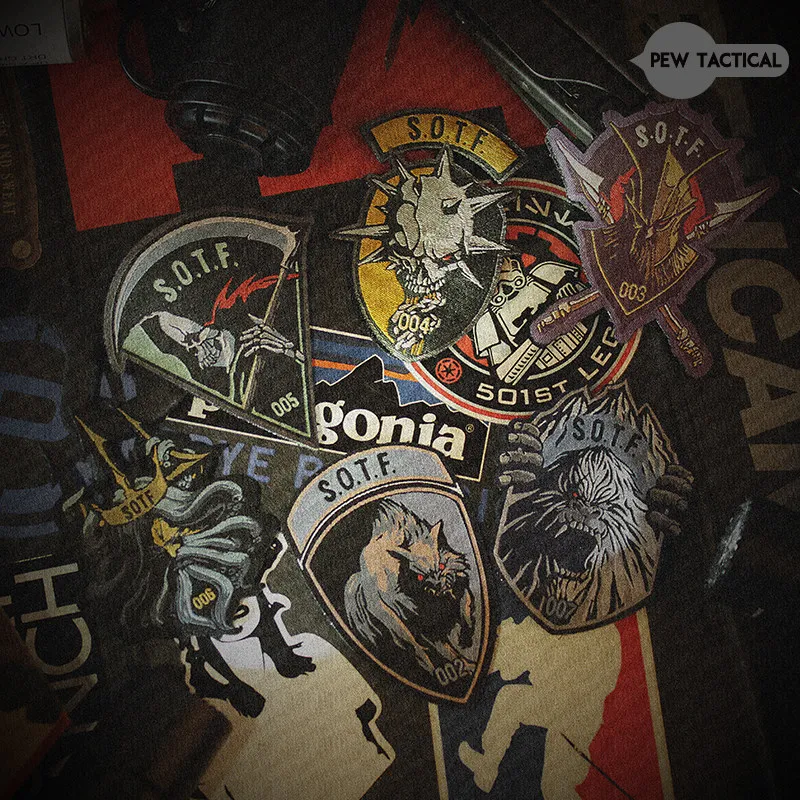 PEWTAC Call of Duty Vanguard Task Force COD SOTF Magic Badge Shoulder Patch Morale Badge Hunting Clothing Patch