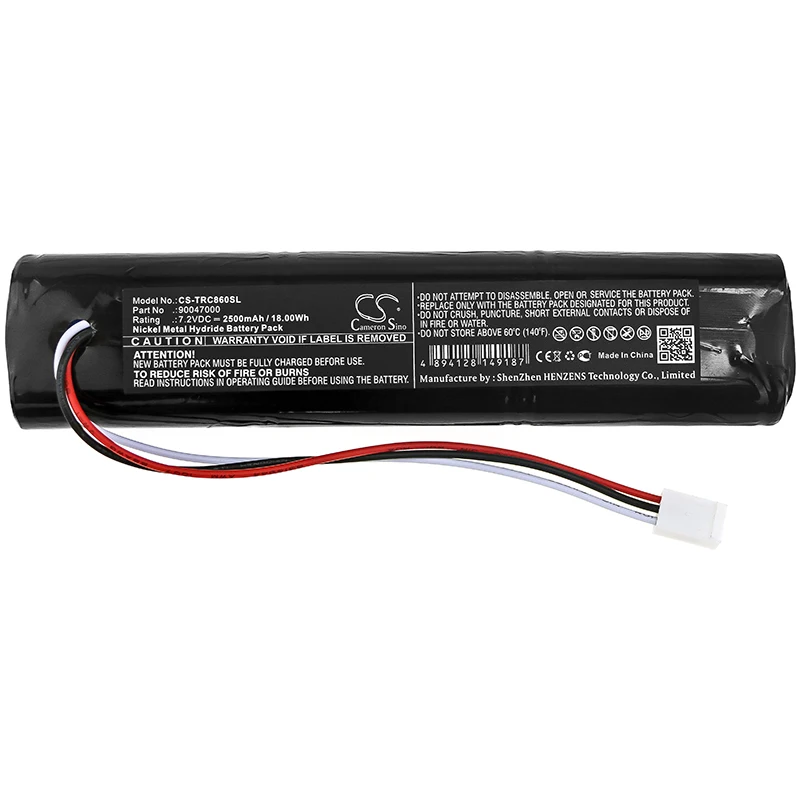 CS Replacement Battery for Trilithic 860DSP,860DSP analyzer,860 DSPi Cable Meter PN:90047000 2500mAh / 18Wh