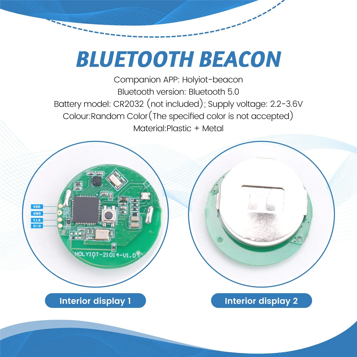 【마지막 기회!】가속도계 센서가 포함된 비콘 태그 BLE 5.0 저전력 소비 방수 Ibeacon 태그