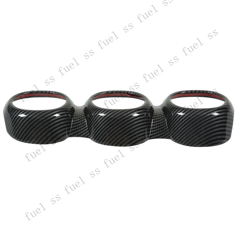 S+ Car Interior Air Vent Outlet Cover Carbon Fiber Pattern Colorfast Replacement⊹
