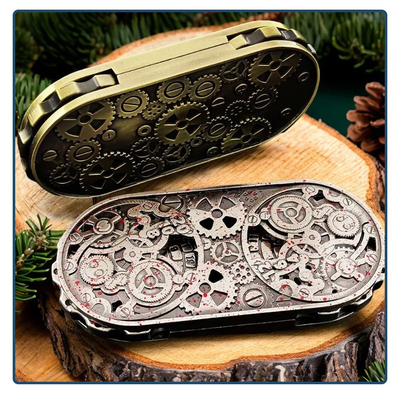 NEW Creative 7-in-1 Gear Double Wheel Disc Metal Dice High End Dice Decompression Pendant Board Game Gift